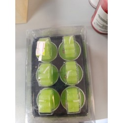 lot de 6 bougies porte bonheur trèsfle avec coccinelle neuf