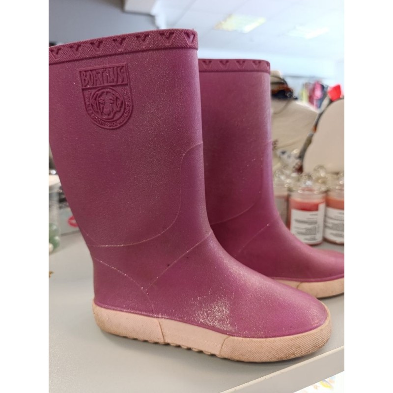 Bottes de pluie violet pailletté Boatilus pointure 32 