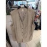 veste sans manches beige peau de pêche taille 46