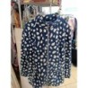 gilet veste polaire marine et blanche Damart taille 46/48