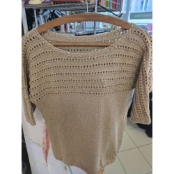 pull doré manches courtes...