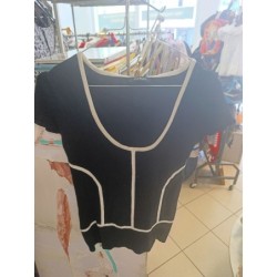pull noir et blanc sans...