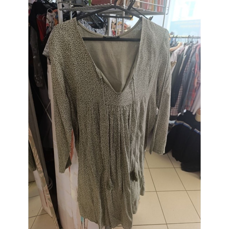 robe manches longues verte taille M