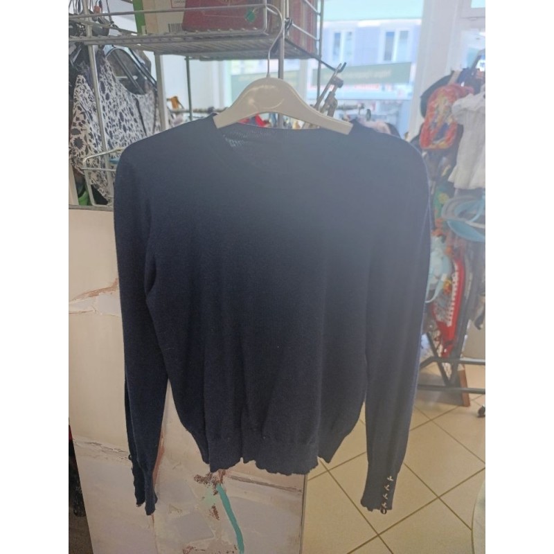 pull bleu marine