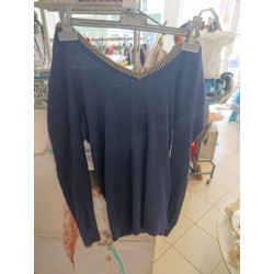 pull bleu marine