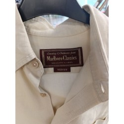 chemise homme beige marlboro taille M