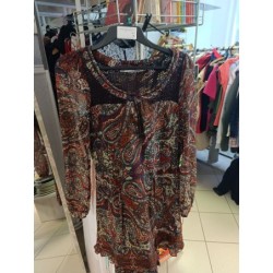 robe manches longues motifs...