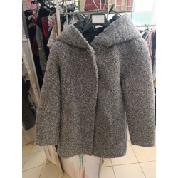 manteau gris capuche XS /...