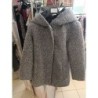 manteau gris capuche XS / 14-16 ans