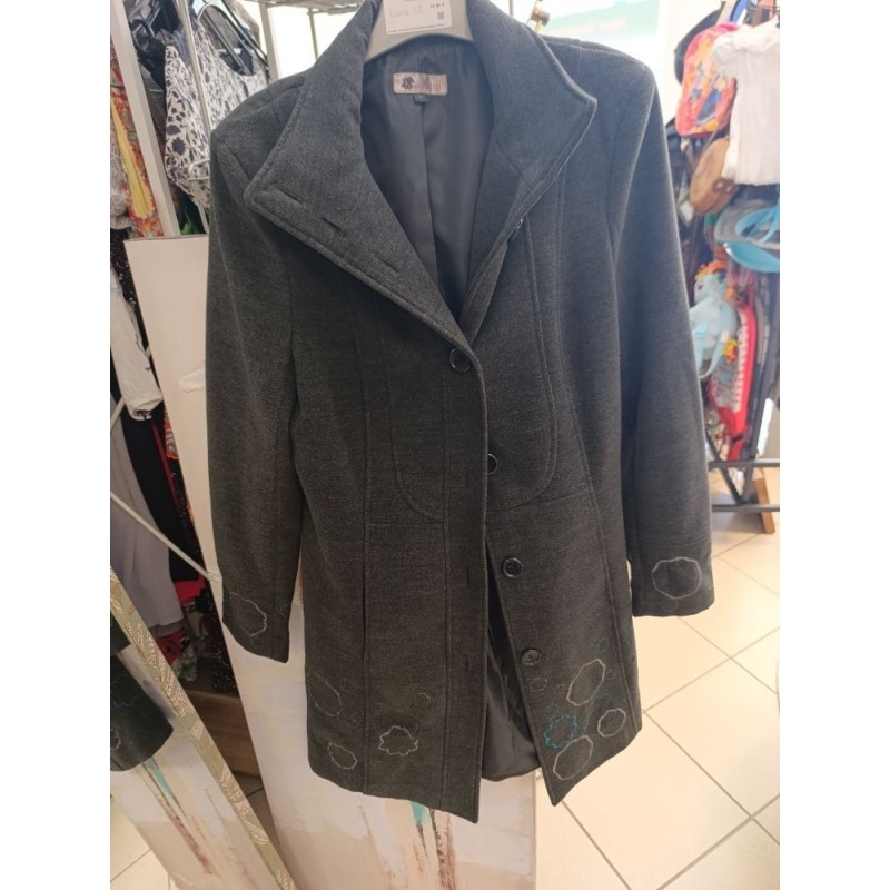 manteau gris taille 38