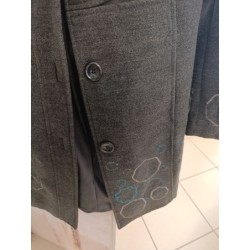 manteau gris taille 38