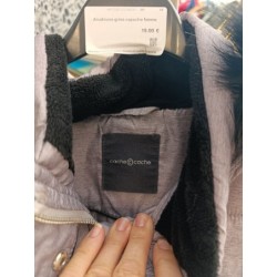 doudoune grise capuche femme taille 38