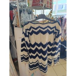 pull rayures bleu marine...