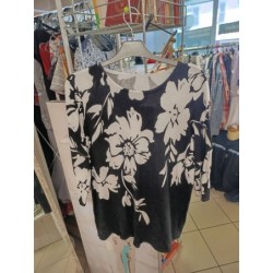 pull fin noir et blanc...