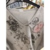tshirt gros manches3/4 col v motif fleurs taille 44/46