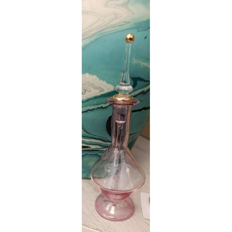 flacon de parfum vintage égyptien 10 cm rose