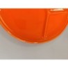 lot 3 assiettes à fondue vintage orange