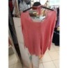 pull fin rose manches 3/4 grain de malice taille 40
