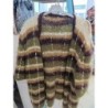 gilet manches courtes couleurs automnale mohair grande taille