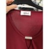 robe bordeaux manches 3/4 afibel taille 48