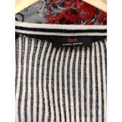robe manches longues noire et rouge carlopik taille 44