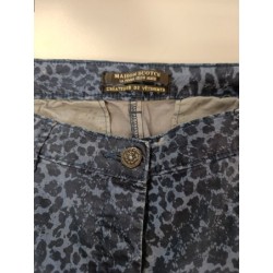 pantalon bleu léopard...