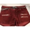 short d'hiver velours bordeaux taille 38 