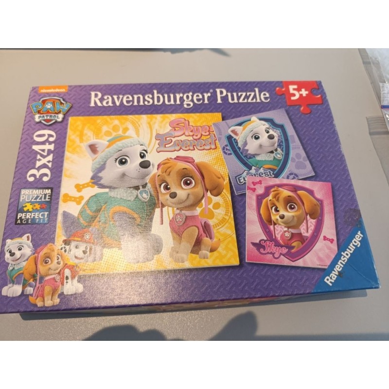 3 puzzles pat patrouille 49 pièces