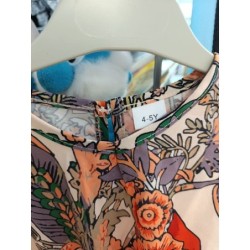 robe manches longues couleurs automnale 4/5 ans