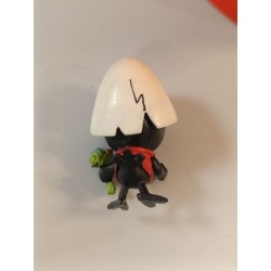 figurine vintage calimero bouquet fleurs