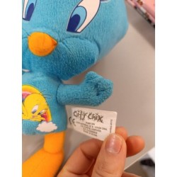 peluche Titi bleu vintage arc en ciel famosa