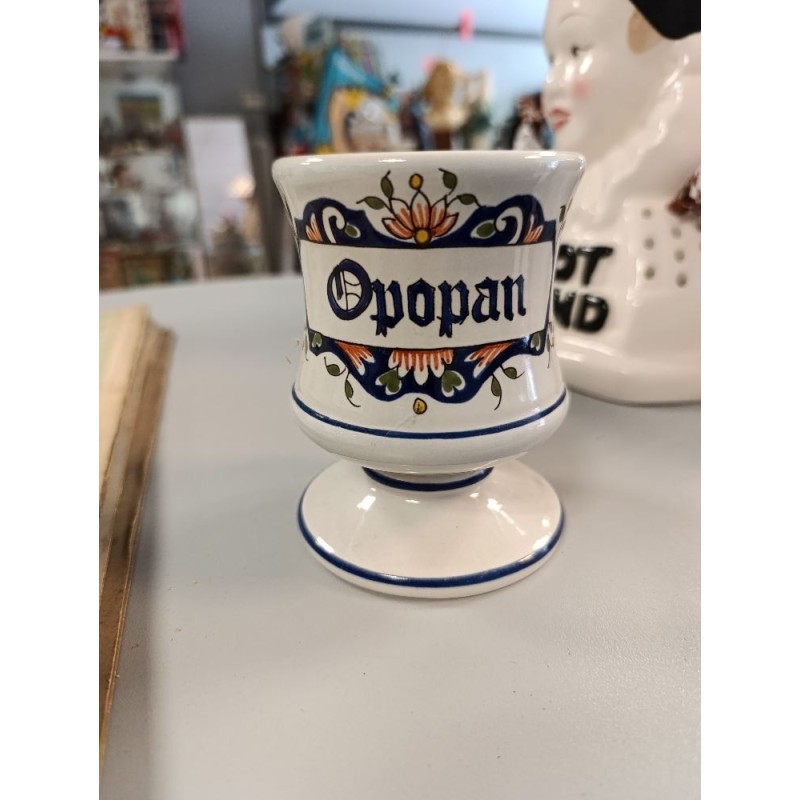 pot d'apoticaire sans couvercle décor rouen