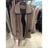 manteau beige surpiqûres noires taille 46 eu