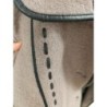 manteau beige surpiqûres noires taille 46 eu