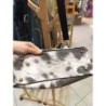 sac handmade effet vache et simili cuir noir