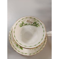 tasse + soucoupe royal Albert mois de Mai