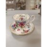 tasse + soucoupe royal Albert mois d'Aout