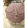 parapluie vintage bordeaux manche bois
