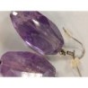 boucles d'oreille en pointe d'améthyste