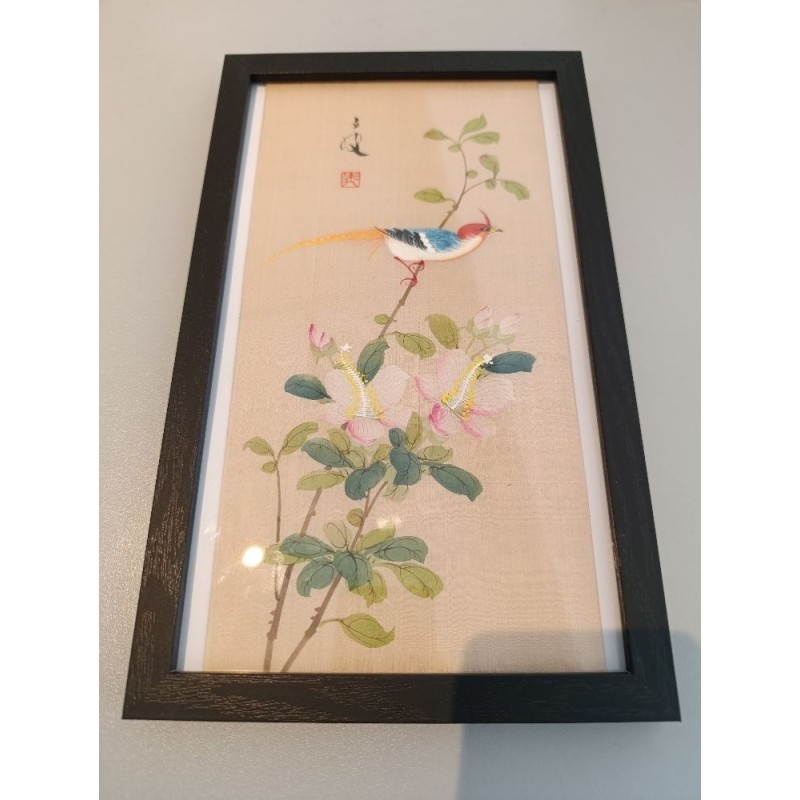 estampe japonaise vintage réencadrée