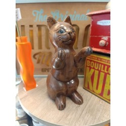 sculpture de chat debout en...