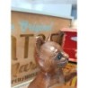 sculpture de chat debout en bois