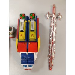 robot daltanius  + vaisseau+ épée vitage Bandai années 80