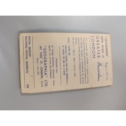 plan vintage dela ville de Londres 