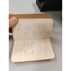 petit carnet de croquis avec croquis vintage