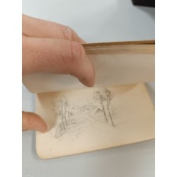 petit carnet de croquis avec croquis vintage