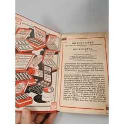 agenda vintage rouge lacteol 1940 vierge 