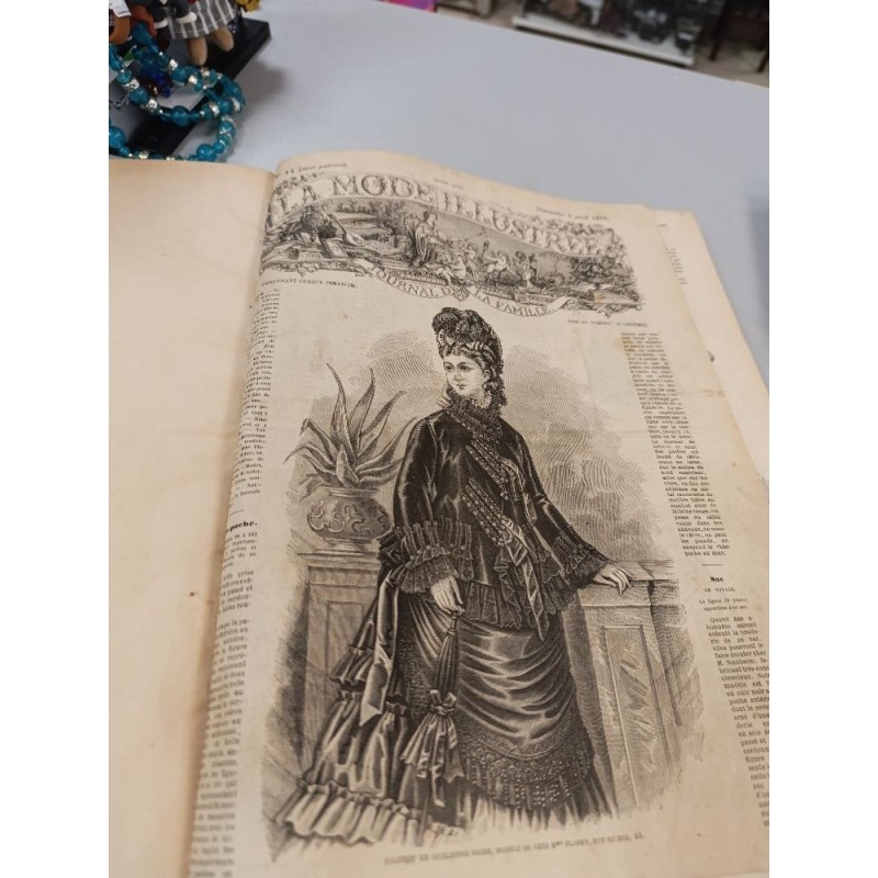 livre volumes complets journal la mode illustreée 1875