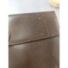 serviette en cuir vintage marron