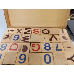 jeu de cubes vintage bois massif jeu jura